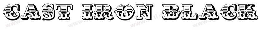 Cast Iron Black Roug字体转换